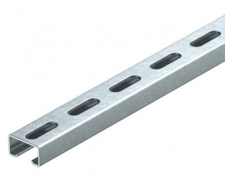 MS4022 mounting rail, heavy duty, slot 18 mm, FT, perforated 2000 | 40 | 22.5 | 2 | Hot-dip galvanised