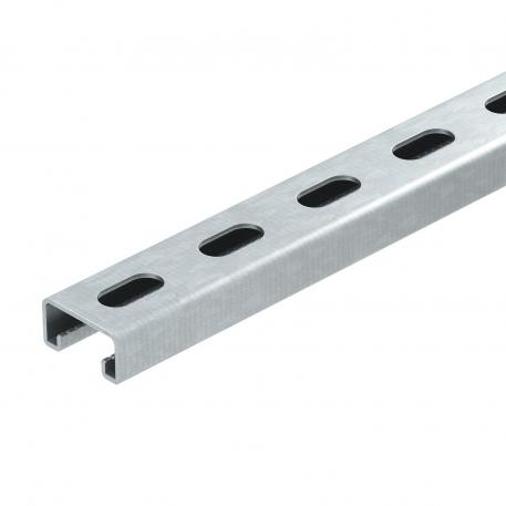 MS4121 mounting rail, slot 22 mm, FT, perforated  6000 | 41 | 21 | 2 | Hot-dip galvanised