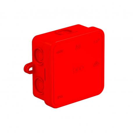Junction box A 8 65x65x32 | 7 | IP55 | 7 entries for cable diameter 5‒14 mm | Red