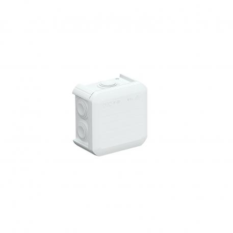 Junction box T 40, plug-in seal 77x77x46 | 7 | IP55 | 7 x M25 | Pure white; RAL 9010