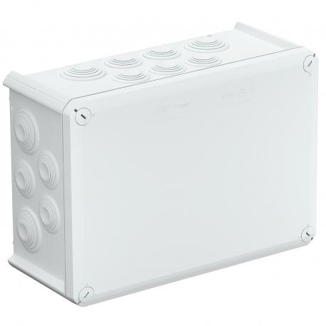 Junction box T 350, plug-in seal 267x182x110 | 24 | IP66 | 16 x M32 8 x M40 | Pure white; RAL 9010