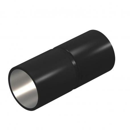 Armoured steel pipe connection sleeve without thread, black 35.2 | 32.8