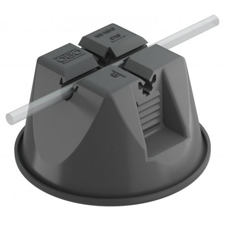 165 MBG... roof cable holder for flat roofs, black, with concrete 133.5 |  | Rd 8-10