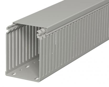 Wiring trunking, type LKV 10075 2000 | 75 | 100 | Base perforation | Stone grey; RAL 7030